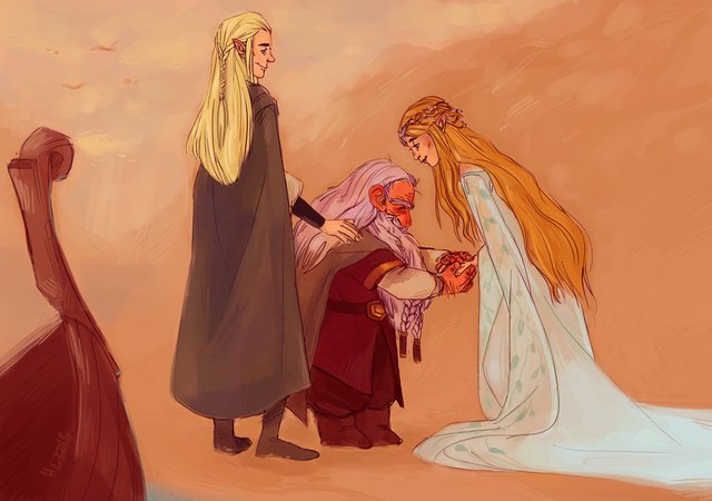Welcome Gimli, son of Gloin, to Valinor by heathlynnn