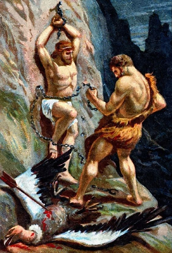 Hercules frees Prometheus