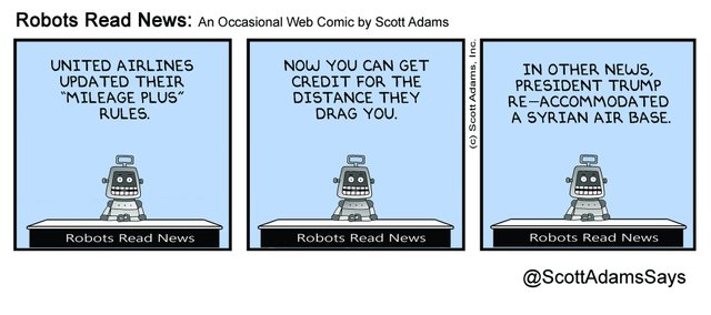 Robots Read News by Scott Adams
