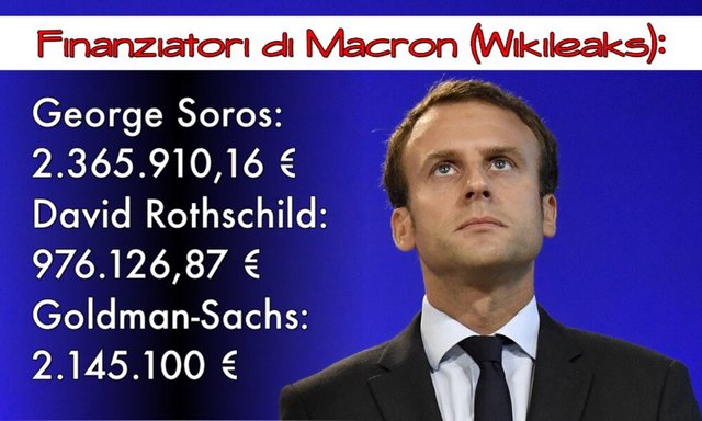 Wikileaks Macron Supporters Soros Rothschild Goldman Sachs Steemit