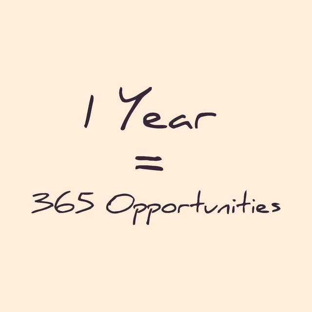 1 Year 365 Opportunities Steemit