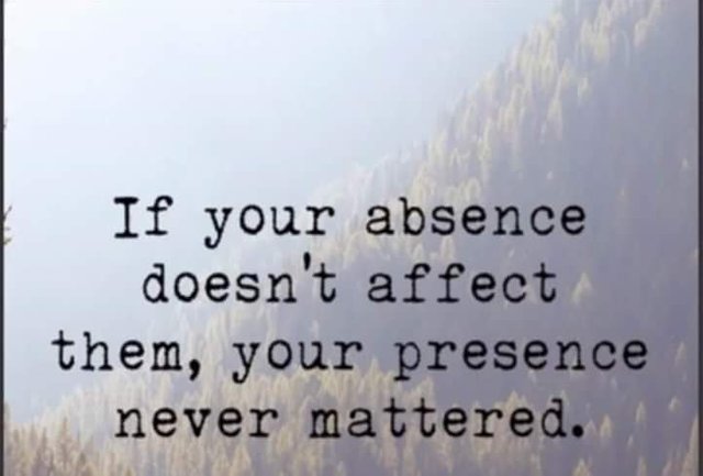 Your absence