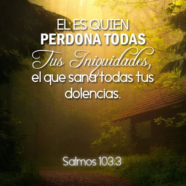 Salmos 103:3 RVA - El es quien perdona todas tus iniquidades, El que