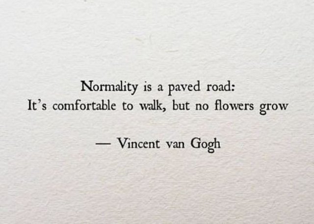 Normality is a paved road