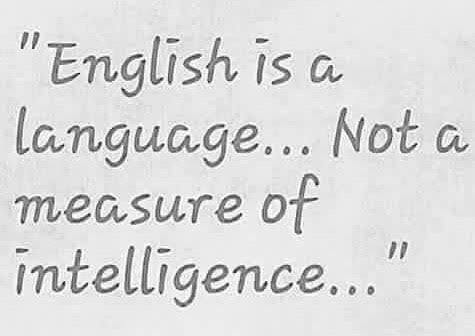 English is a language