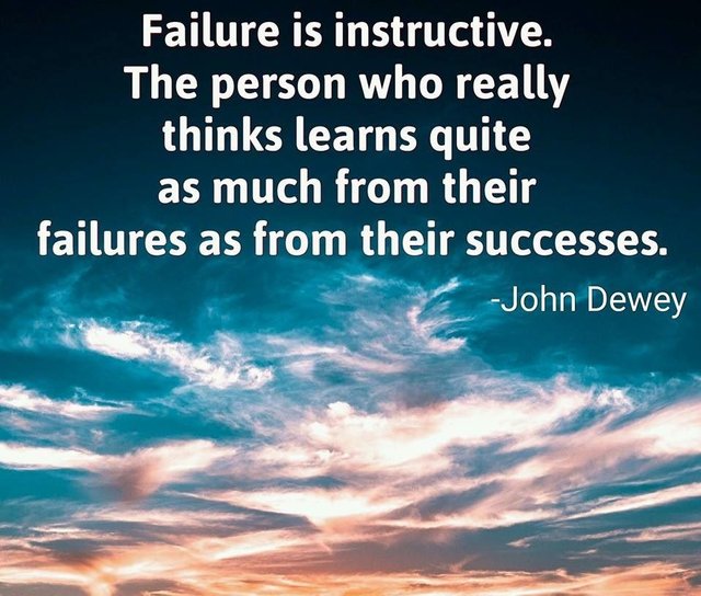 Failure is instructive