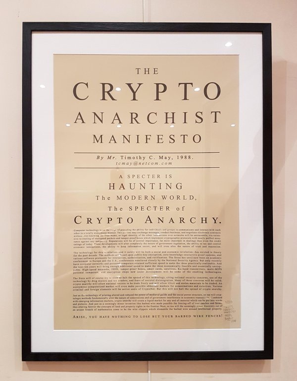 Crypto Anarchist Manifesto
