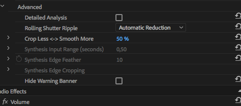 Como estabilizar imagens tremidas no Adobe Premiere ajustar parametros