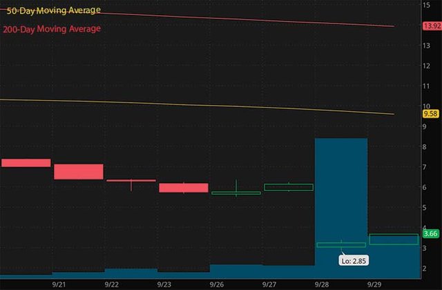 best penny stocks to buy MindMed MNMD stock chart