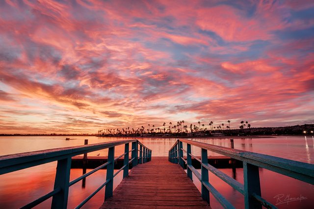 Mission-Bay-San-Diego-Pink-Clouds-Sunset-Fine-Art-Photography-Rudy-Gonzales