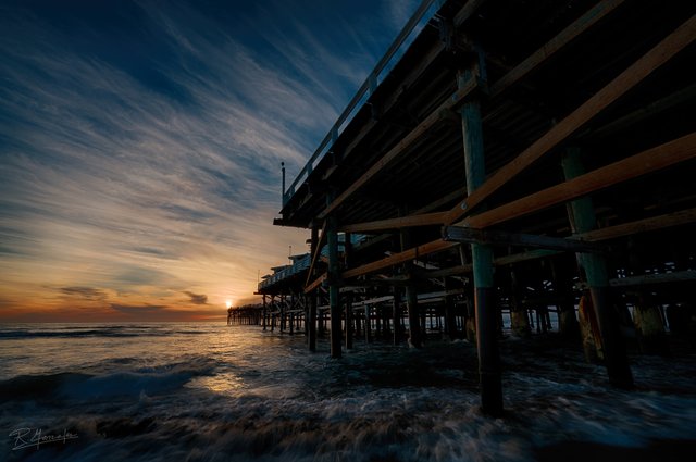 Pacific-Beach-Pier- San-Diego-Sunset-Alignment-Landscape-Fine Art-Photography