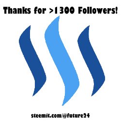 Thank you for over 1300 Followers