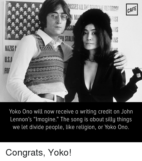 Image result for yoko ono joke