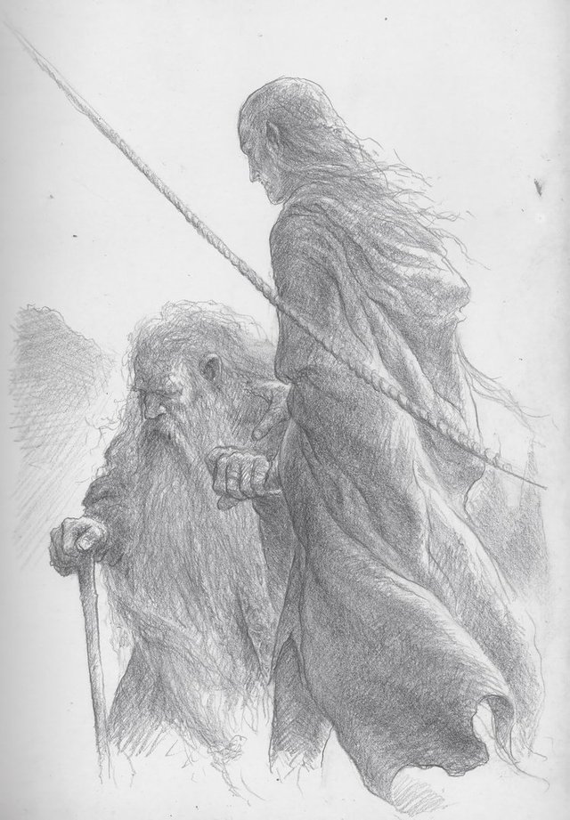 Legolas and Gimli depart by TurnerMohan