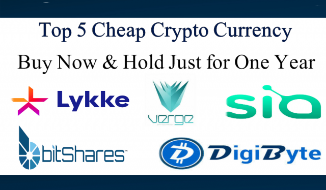 best cheap crypto coins 2018