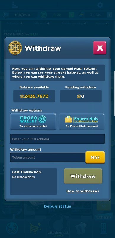 GameFi: Crypto Idle Miner (Hora Games)