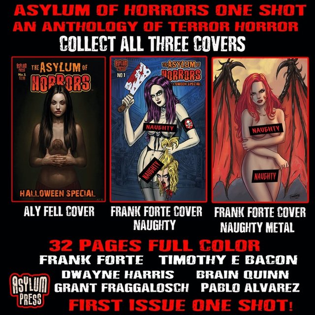 Frank Forte, Asylum Press, Kickstarter, vampires, halloween, horror, indie comics,