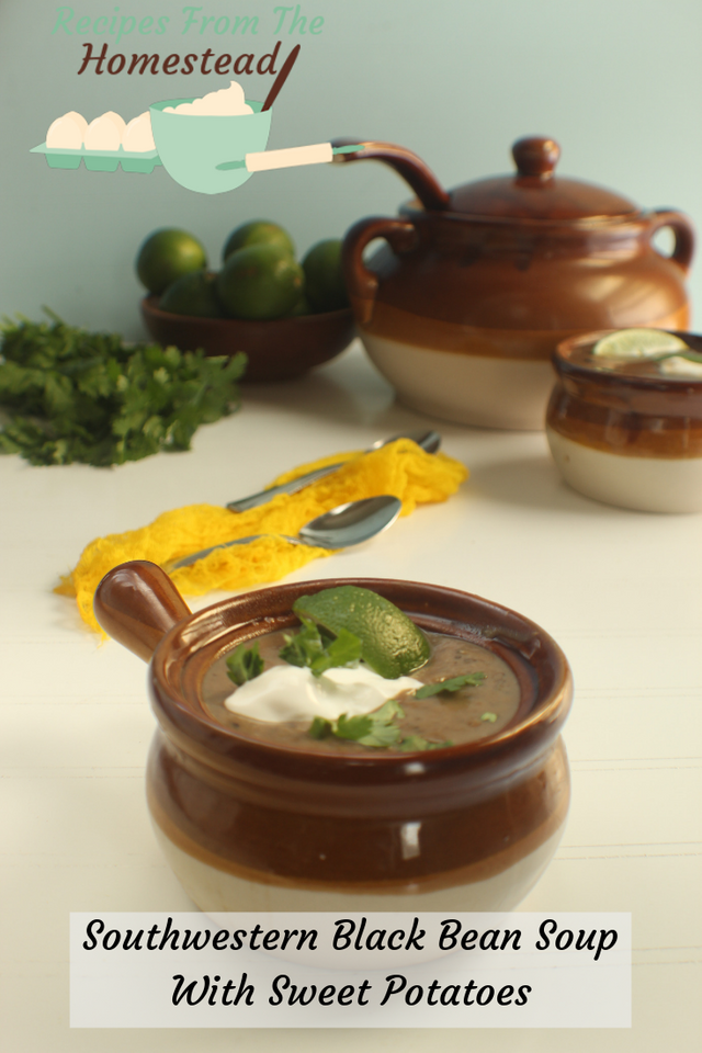 black bean soup with sweet potatoes