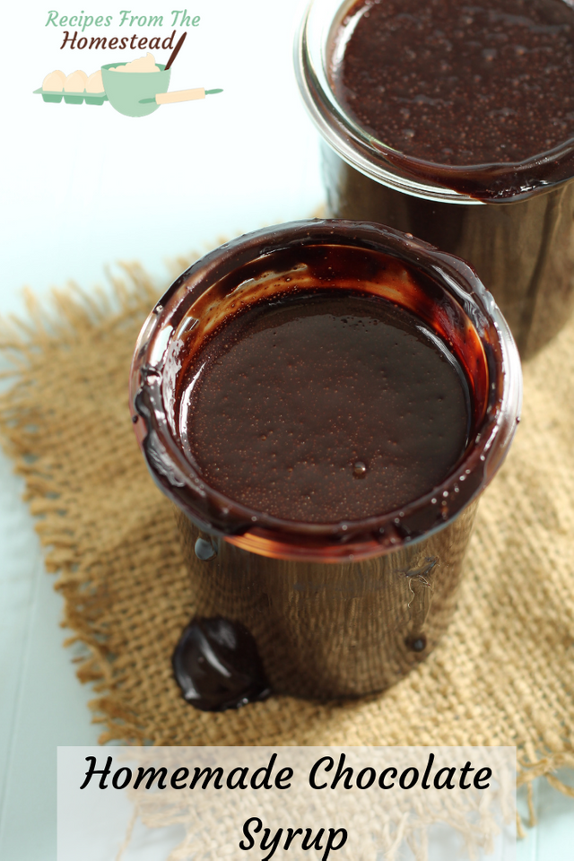 homemade chocolate syrup