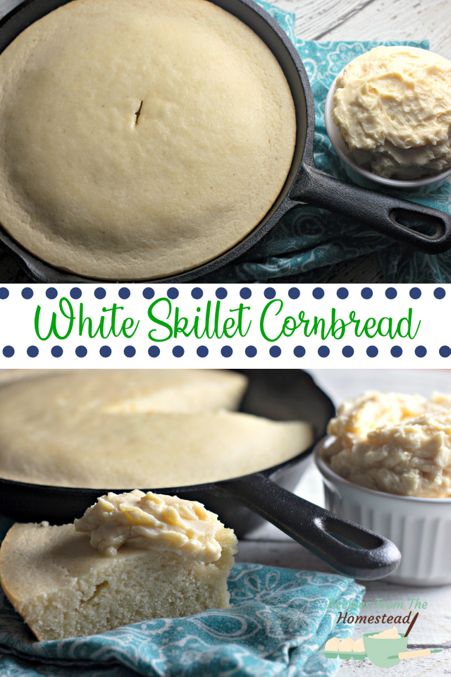 white skillet cornbread