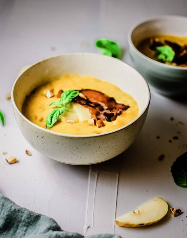 bowl of butternut squash soup