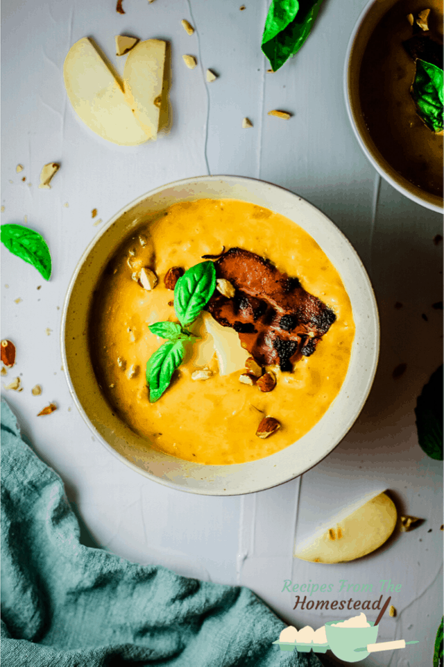 bowl of squash soup