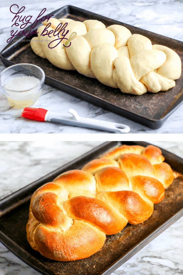 prebaked and baked challah bread