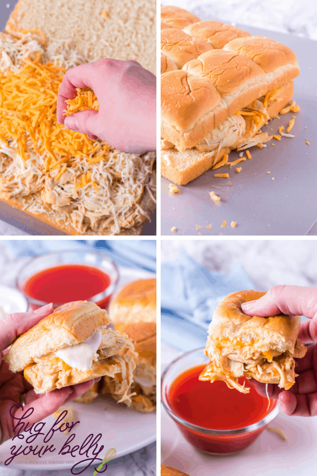 making buffalo ranch chicken sliders