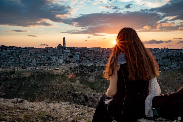 Matera just before sunset