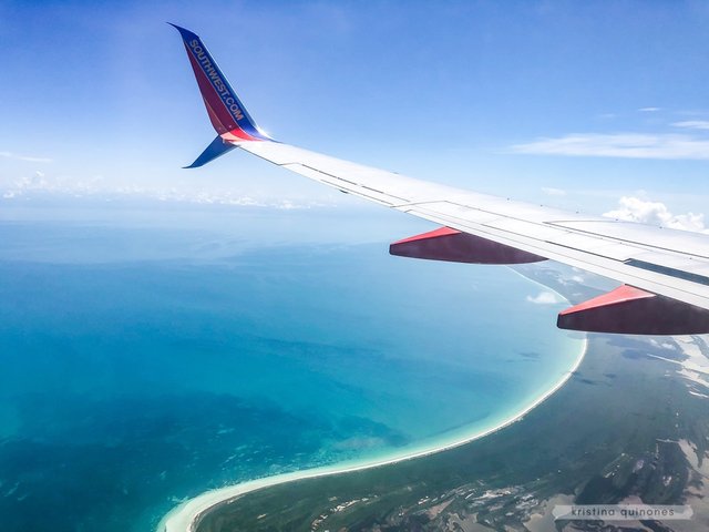 Flying into Cancun International Airport