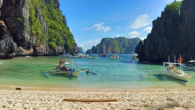 Our lunch spot with a stunning view during island hopping. This was sooo worth it!