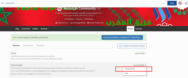 Moroccan Community   teammorocco  — Steemit SBD STEEM power down.png