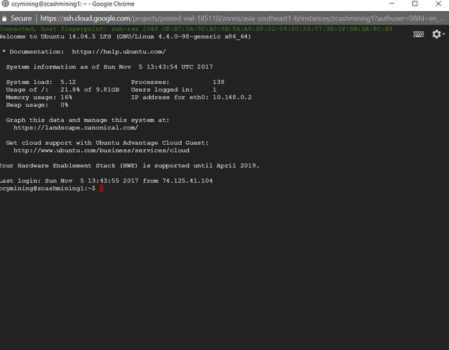 7 SSH Client Window black screen.JPG