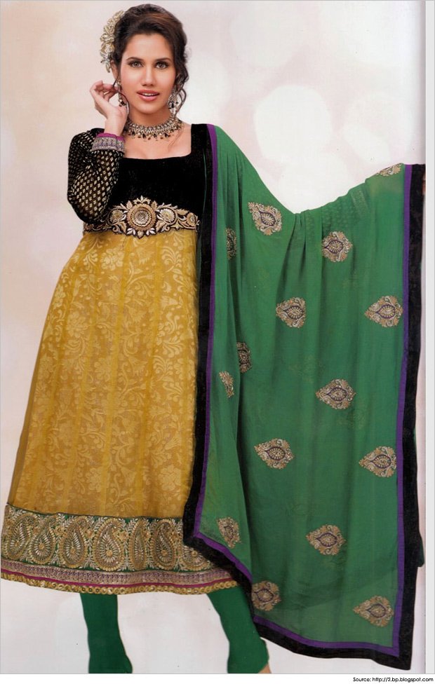 floor-length-anarkali-dresses-Anarkali-churidaar-with-belt.jpg