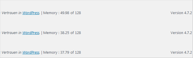 WordPress: Speicherverbrauch unter PHP 5.6, 7.0 und 7.1