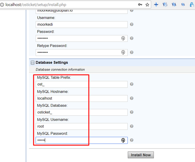 Osticket Yardim Sitesi Kurulum Localhost Osticket System