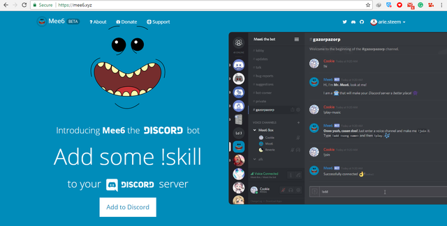 How To Input Mee6 To Discord Steemit