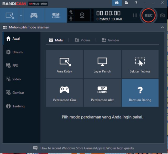 cara download bandicam