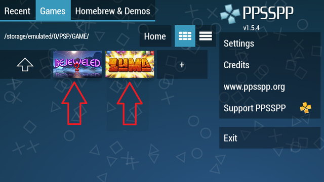 ppsspp homebrew store