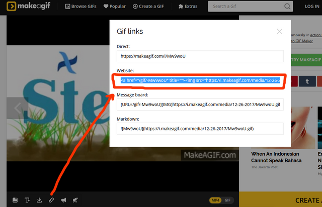 How to make gif for Steem Plus Website using Makeagif.png