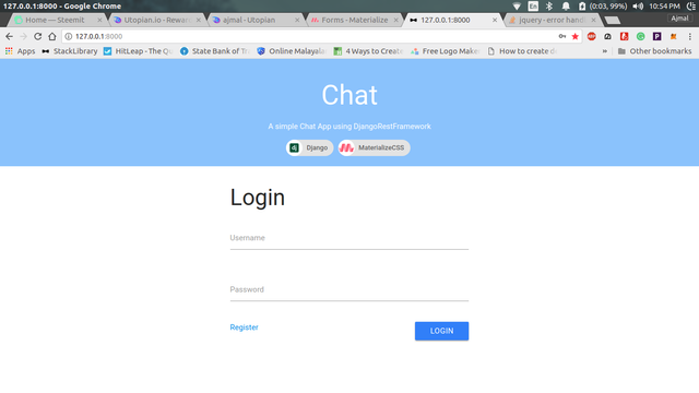 Web login chat Chat