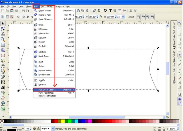 Tutorial : How to design an Abstract line Using Inkscape — Steemit