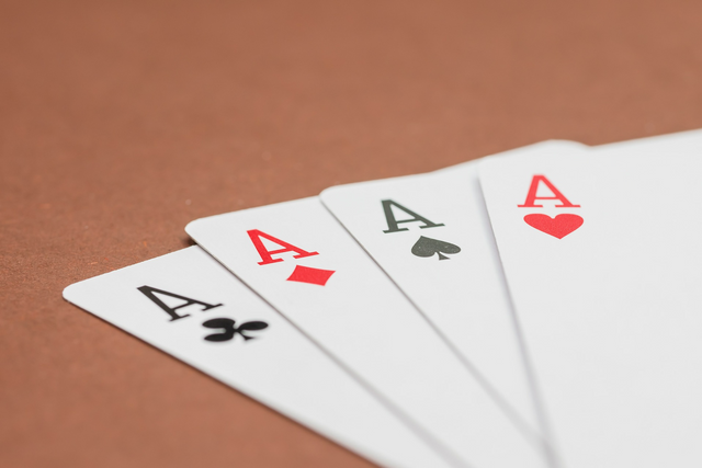 Four Aces on the table