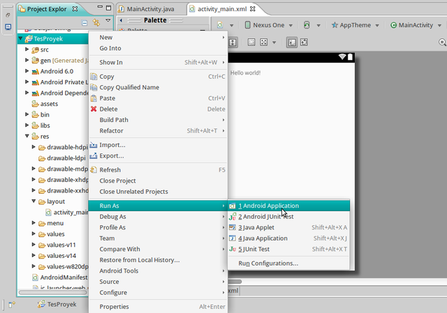 proyek - Run Proyek Android di Eclipse.png