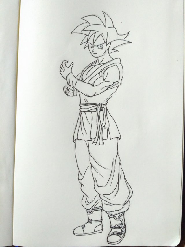 Drawing Goku anime  Steemit