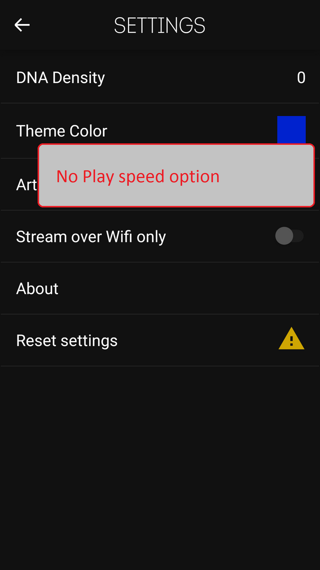 There Should Be A Play Speed Notification Close Option In Music Dna Steemit