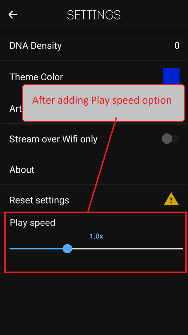 There Should Be A Play Speed Notification Close Option In Music Dna Steemit