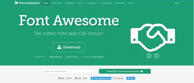 Use Font Awesome in your project — Steemit