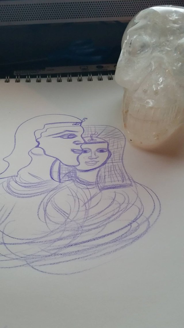 Akhenaten and Kiya sketch.jpg