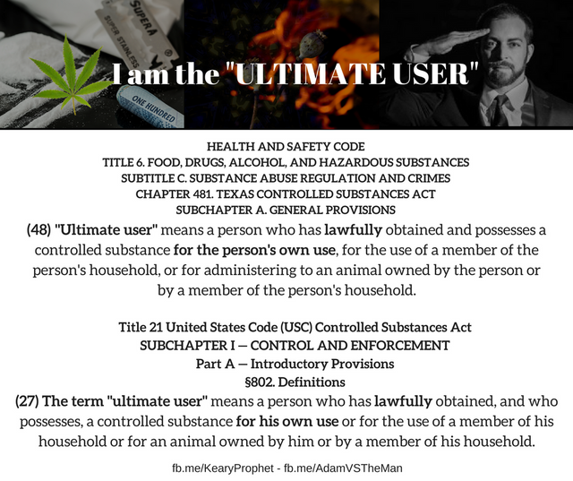(48) _Ultimate user_ means a person who has lawfully obtained and possesses a controlled substance for the person's own use, for the use of a member of the person's household, or for administering to an animal owne.png